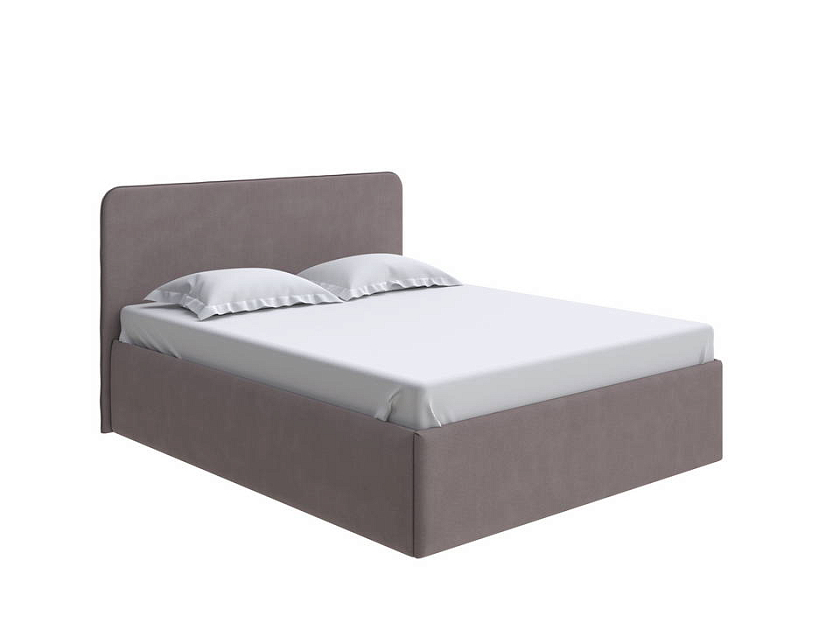 Кровать Mia с подъемным механизмом 160x200 Ткань: Велюр Forest 13 Красный - Стильная кровать с подъемным механизмом