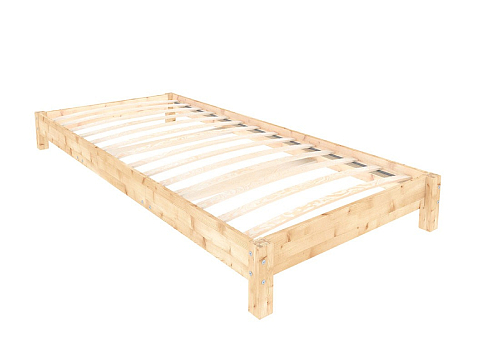 Кровать 90х190 Happy - Односпальная кровать из массива сосны.