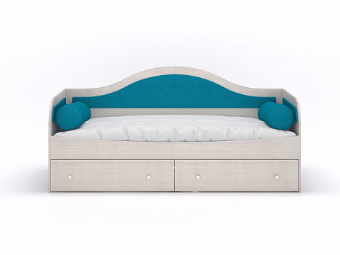 Кровать классика Lori - Детская кровать со встроенным основанияем, 2 выкатными ящиками и 2 подушками-валиками